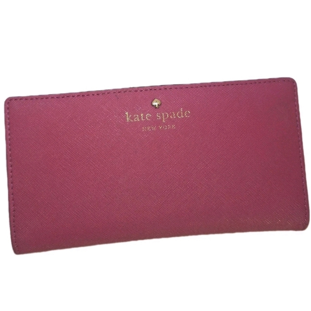 kate spade pink wallet, some flaws have been repaired